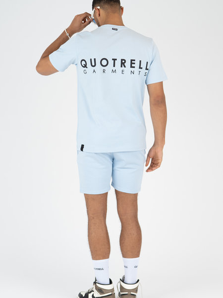 Quotrell Quotrell x Eddy's Fusa Shorts - Light Blue/Black