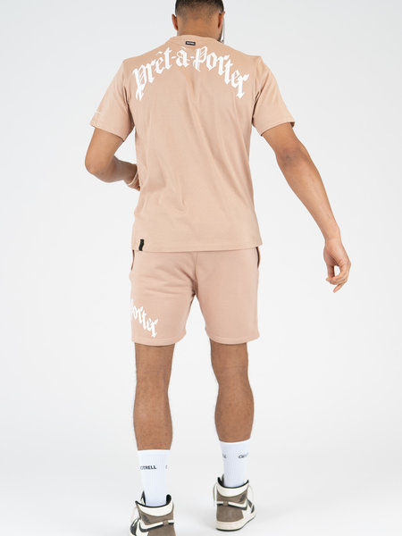 Quotrell Quotrell x Eddy's Miami Shorts - Mocha/White