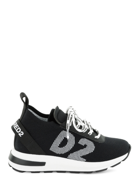 Dsquared2 Speedster Lace Logo Sneakers - Black/White