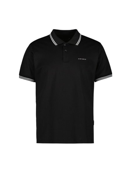 Airforce Airforce Polo Double Stripe - True Black/White
