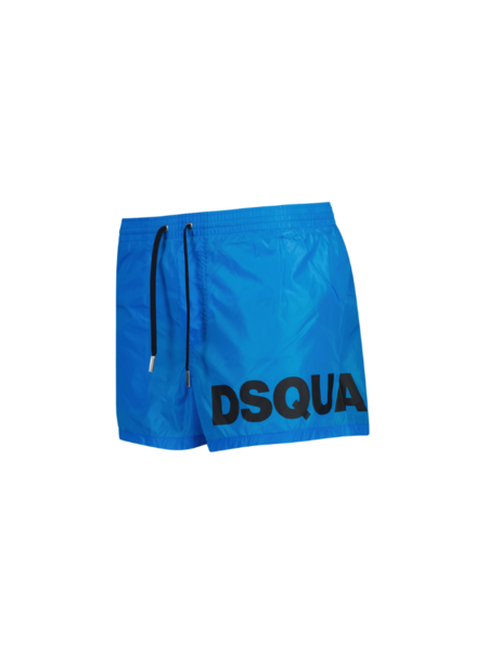 Dsquared2 Dsquared2 Boxer Midi Swimshort- Light Blue/Black