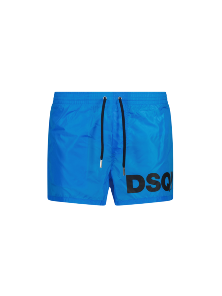 Dsquared2 Dsquared2 Boxer Midi Swimshort- Light Blue/Black