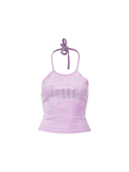 Juicy Couture Juicy Couture Etta Halter Top - Sheer Lilac