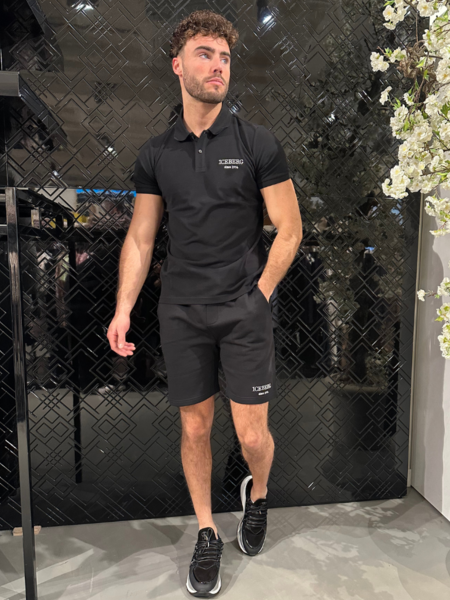 Iceberg Iceberg Polo T-Shirt - Black