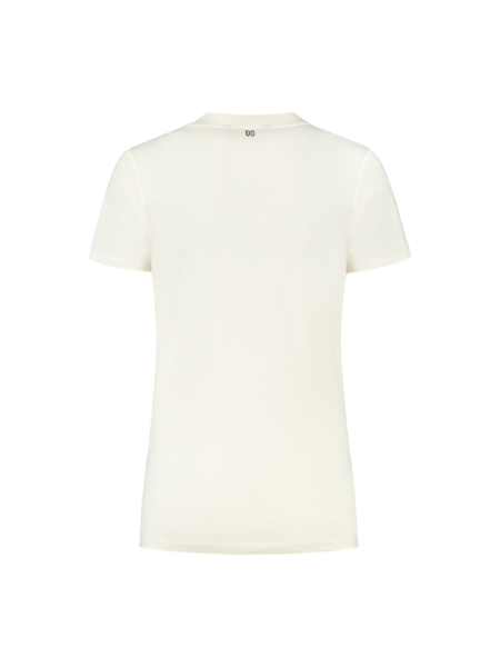 Nikkie Nikkie Button T-Shirt - Cream