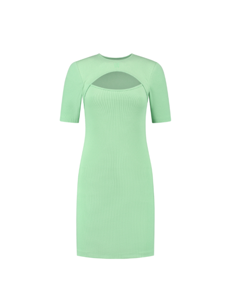 Nikkie Nikkie Cutout Rib Dress - Mint