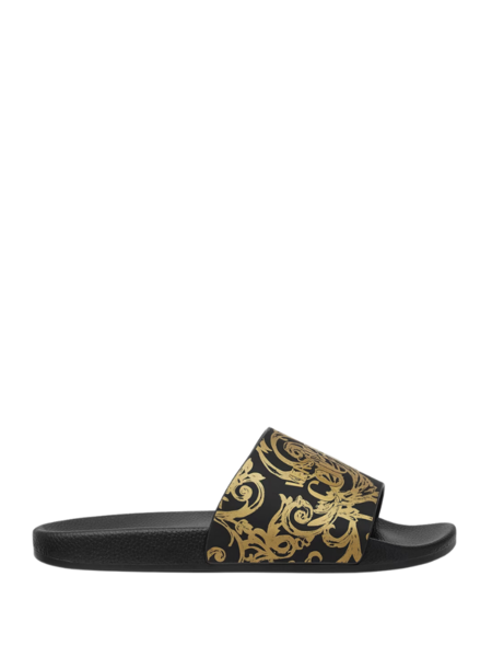 Versace Jeans Couture Men Fondo Slide - Black/Gold