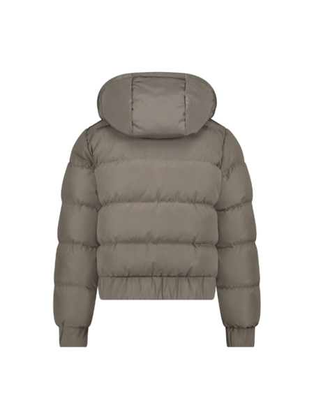 Malelions Malelions Women Brand Puffer - Taupe/White