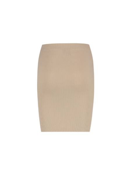 Malelions Malelions Women Ivy Rib Skirt - Taupe