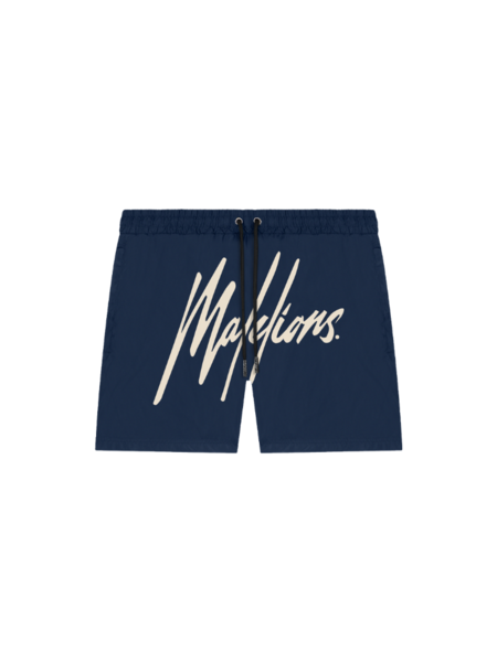 Malelions Malelions Essentials Swimshort - Navy/Beige