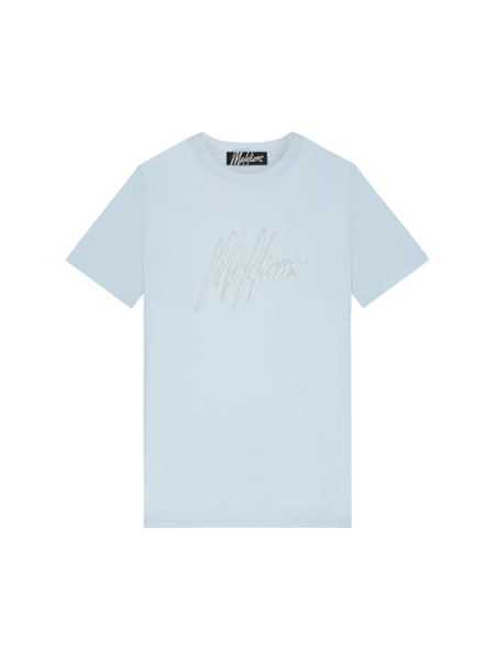 Malelions Duo Essentials T-Shirt - Light Blue