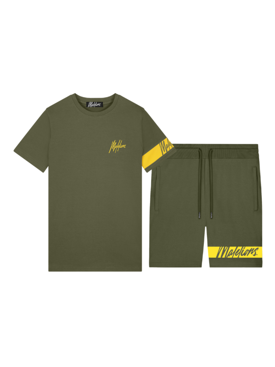 Malelions Malelions Captain Combi-set - Army/Yellow