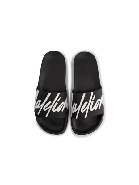Malelions Signature Slides - Black/White Malelions Malelions Signature Slides - Black/White