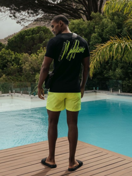 Malelions Malelions 3D Graphic Slimfit T-Shirt - Black/Neon Yellow