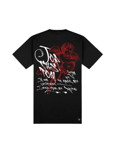 JorCustom LoveAngel Slim Fit T-Shirt - Black