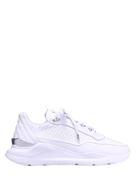 Benjamin Berner Benjamin Berner Hector Python Cut Nappa Sneaker - White