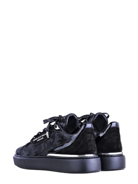 Benjamin Berner Benjamin Berner Raphael Reflective Camouflage Calfskin Sneaker - Calfskin Black