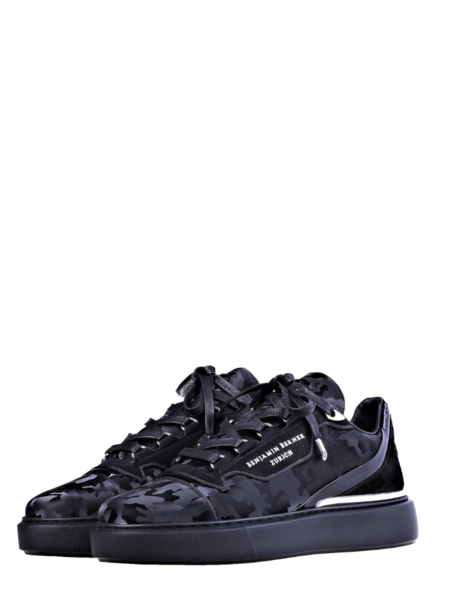 Benjamin Berner Raphael Reflective Camouflage Calfskin Sneaker - Calfskin Black