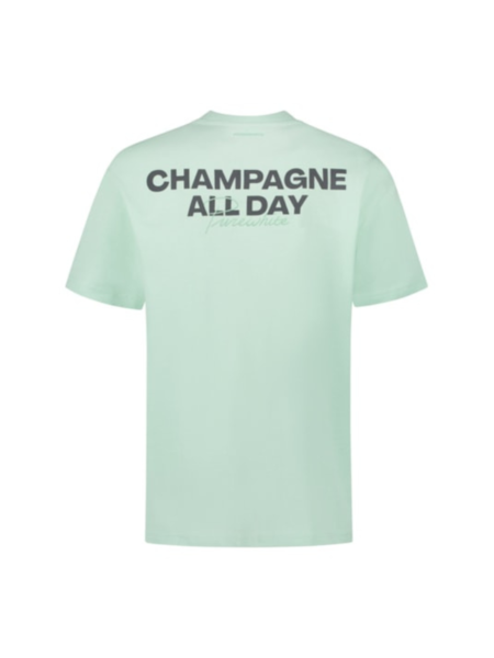 Purewhite Champagne All Day T-Shirt - Green