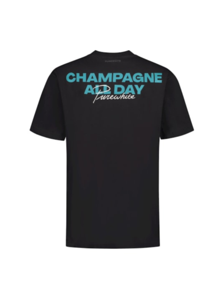 Purewhite Champagne All Day T-Shirt - Black