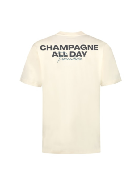 Purewhite Champagne All Day T-Shirt - Ecru
