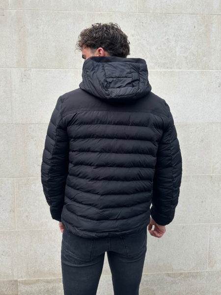 Airforce Airforce Hooded Padded Jacket - True Black