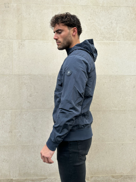 Airforce Airforce Waxed Crincle Jacket - Ombre Blue