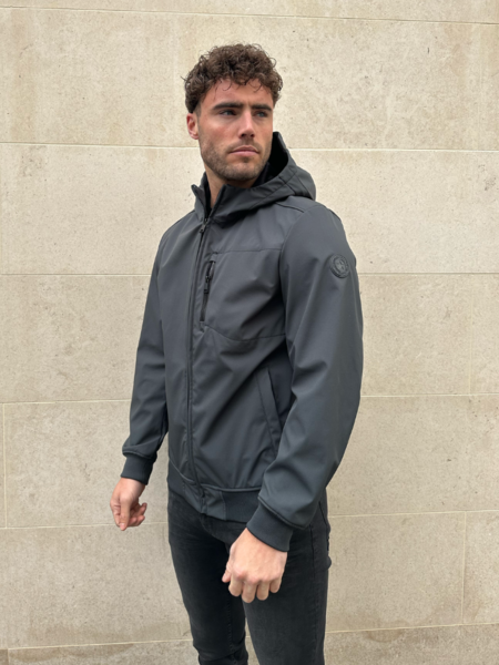 Airforce Airforce Hooded Jacket Softhell Contrast - Gun Metal