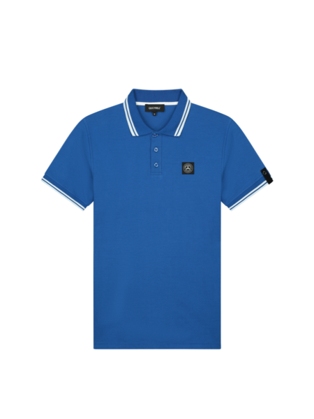 Quotrell Quotrell Ithica Polo - Royal Blue/White