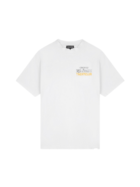 Croyez Croyez Font T-Shirt - White/Yellow