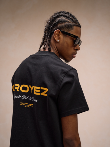 Croyez Croyez Yacht Club T-Shirt - Black/Yellow