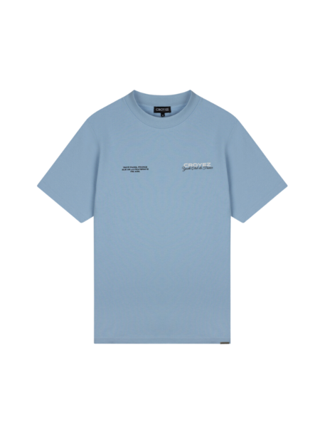 Croyez Croyez Yacht Club T-Shirt - Light Blue/White