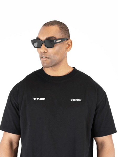 Quotrell Quotrell VYBZ X Quotrell T-Shirt - Black/White