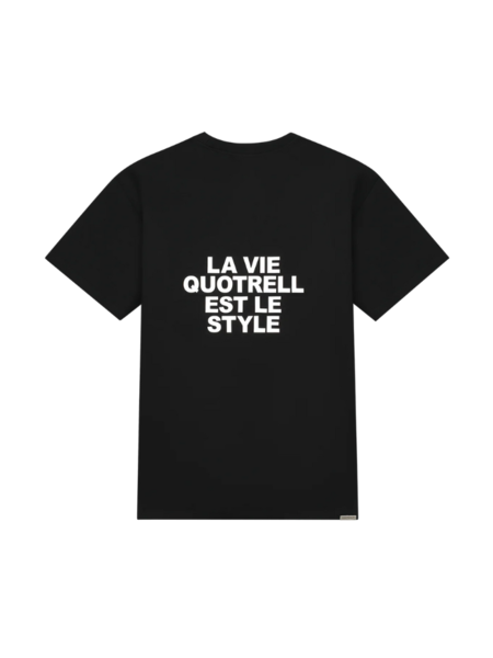 Quotrell La Vie T-Shirt - Black/White