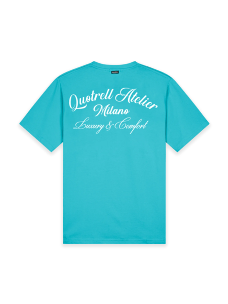 Quotrell Women Atelier Milano T-Shirt - Aqua/White