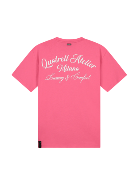 Quotrell Women Atelier Milano T-Shirt - Pink/White