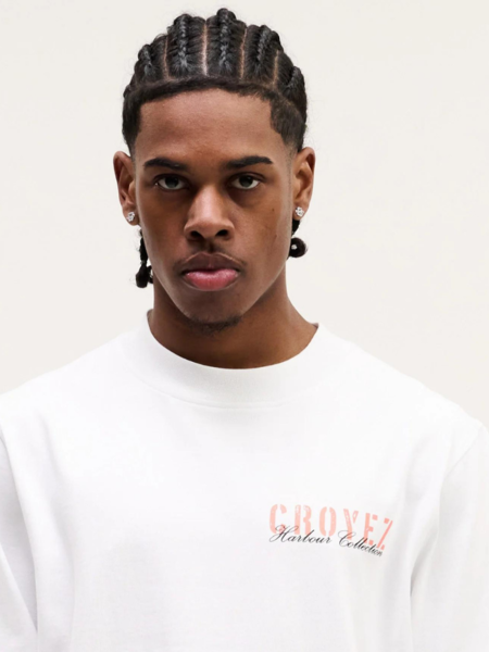 Croyez Croyez Harbour T-Shirt - White/Orange