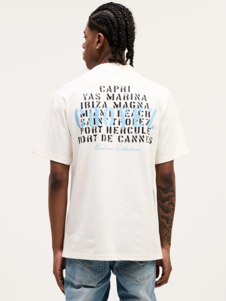 Croyez Croyez Harbour T-Shirt - Off White/Light Blue
