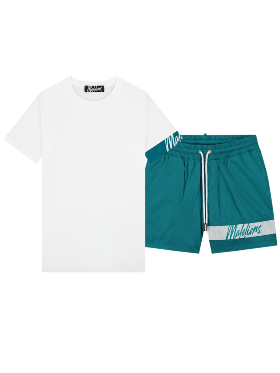 Malelions Malelions Captain 2.0 Combi-set - White/Teal