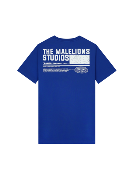 Malelions Malelions Studio T-Shirt - Cobalt/White