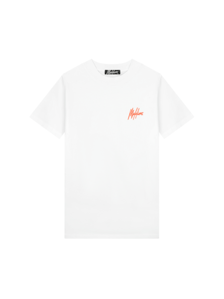 Malelions Malelions Studio T-Shirt - White/Orange