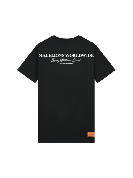Malelions Worldwide T-Shirt - Black/White