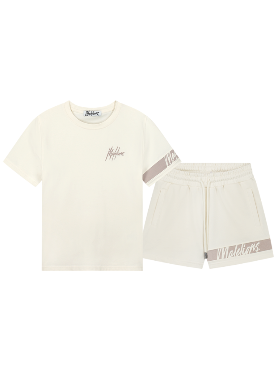 Malelions Malelions Women Captain Combi-set - Offwhite/Taupe