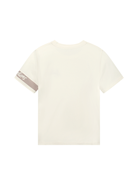 Malelions Malelions Women Captain T-Shirt - Off White/Taupe