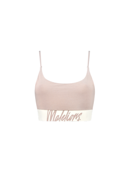 Malelions Malelions Women Captain Top - Taupe/Off White