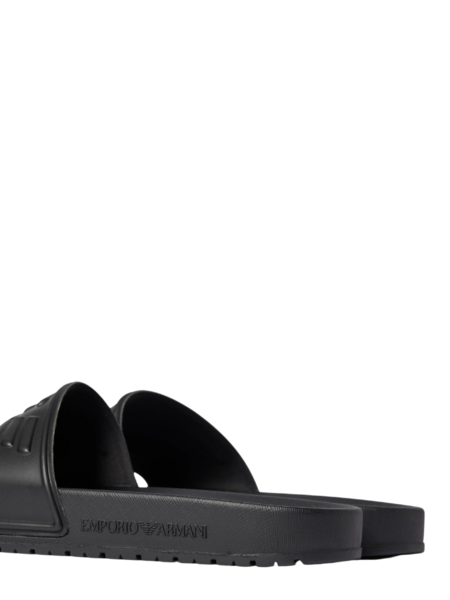 Emporio Armani Emporio Armani Logo Slides - Black