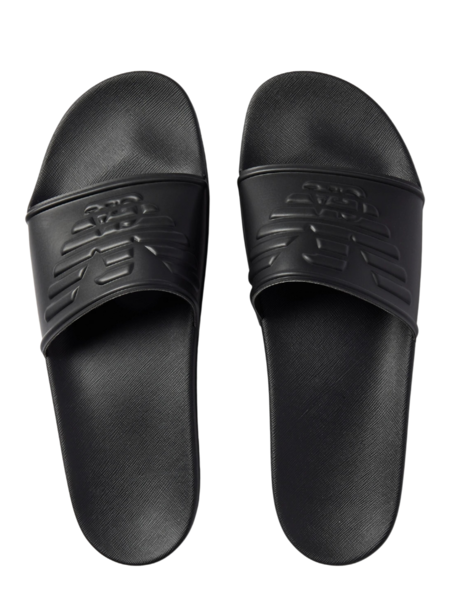 Emporio Armani Emporio Armani Logo Slides - Black