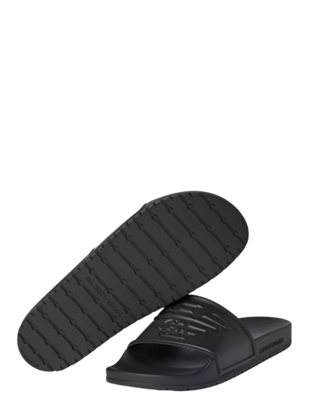 Emporio Armani Emporio Armani Logo Slides - Black