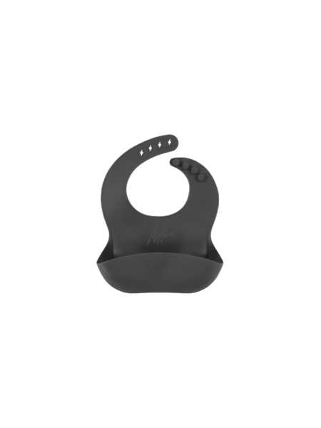 Malelions Baby Silicone Bib Slabbetje - Black