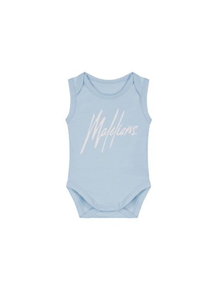 Malelions Baby Signature Romper - Lichtblauw